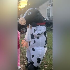 Cow Inflatable Costume Adult One Size Fits Most
